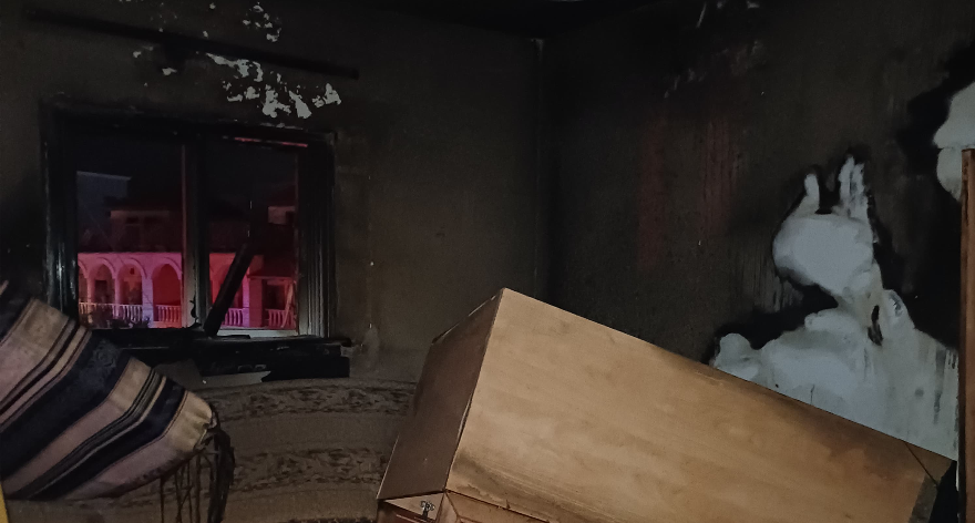 جسر الزرقاء .حريق في منزل دون إصابات.